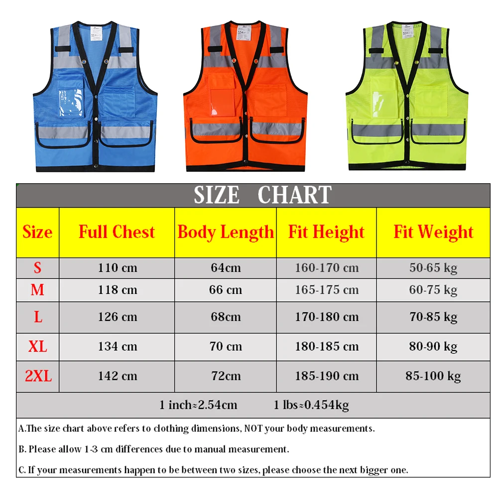 Защитный жилет Hi Vis светоотражающий оранжевый сетчатый рабочая одежда с высокой