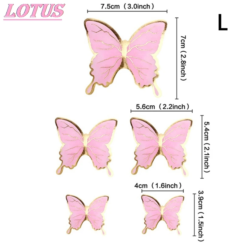 

Butterfly Cake Toppers Happy Birthday Cake Toppers Handmade Painted Wedding Birthday Party Cake Decoration Party Baking Supplies