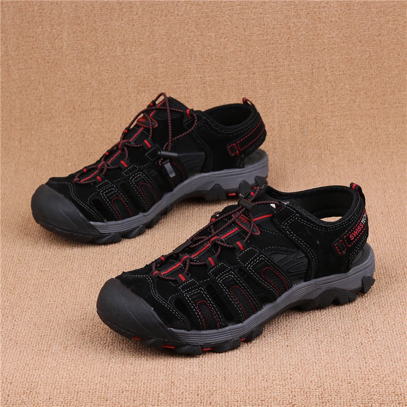 

Summer Baotou sandals men's outdoor beach shoes wading breathable wear-resistant non-slip large size men's shoes