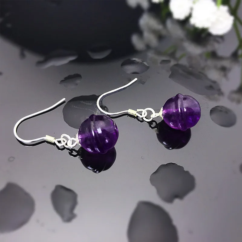 10 мм натуральные камни аметист бисера Исцеление фиолетовый Кристальные колокола