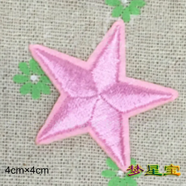 Пентаграмма звезды и полосы Задняя лента клейкий значок Одежда обувь шляпа