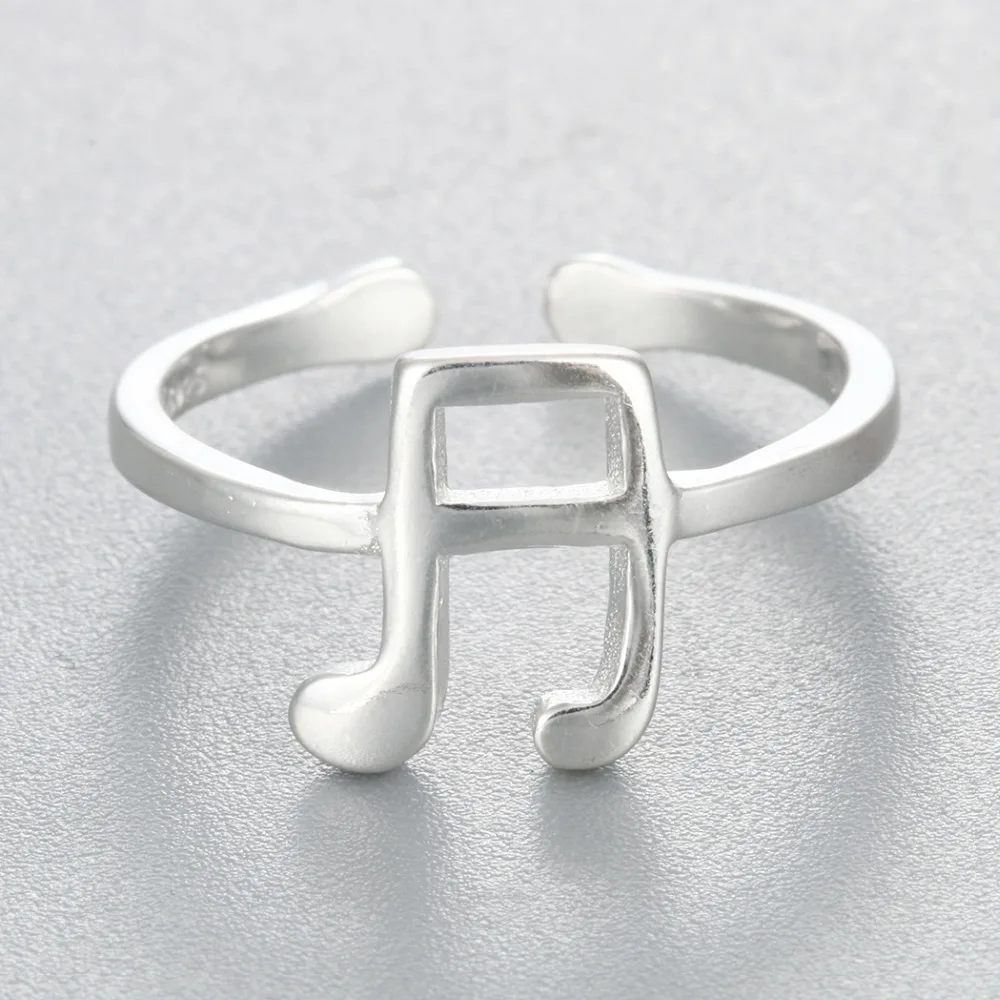 Чандлер музыкальное кольцо в виде ноты открытый простой Панк миди мизинец кулак