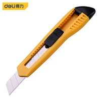 deli cutter knife box paper auto lock sk5 metal stationery utility craft alloy knife wallpaper cutting knife learn stationery