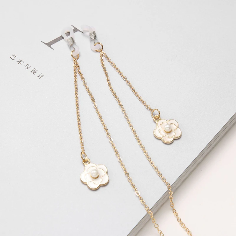 Бусы цветок очки цепочка для солнцезащитных очков держатель чтения цепи