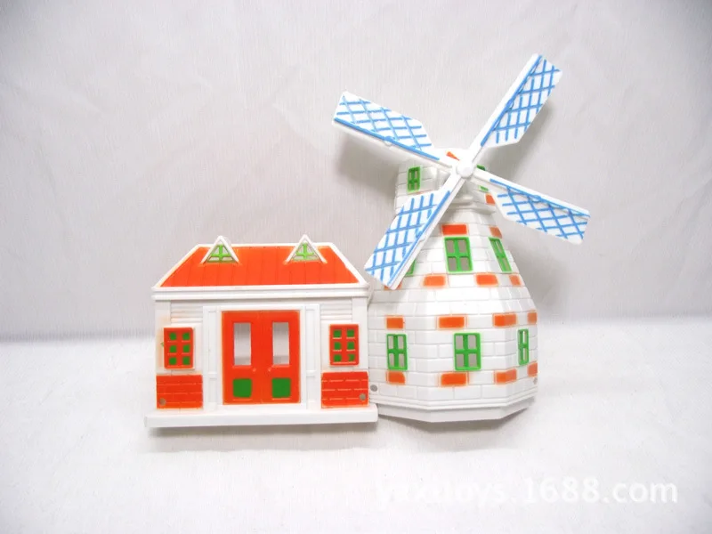 17 см длинная ветряная мельница модель дома сельскохозяйственный стиль песочный