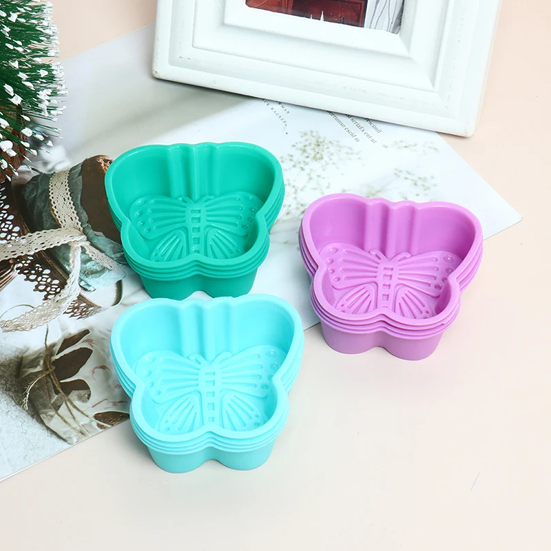 12 шт. силиконовая форма в виде бабочки кекса формы для маффинов выпечки