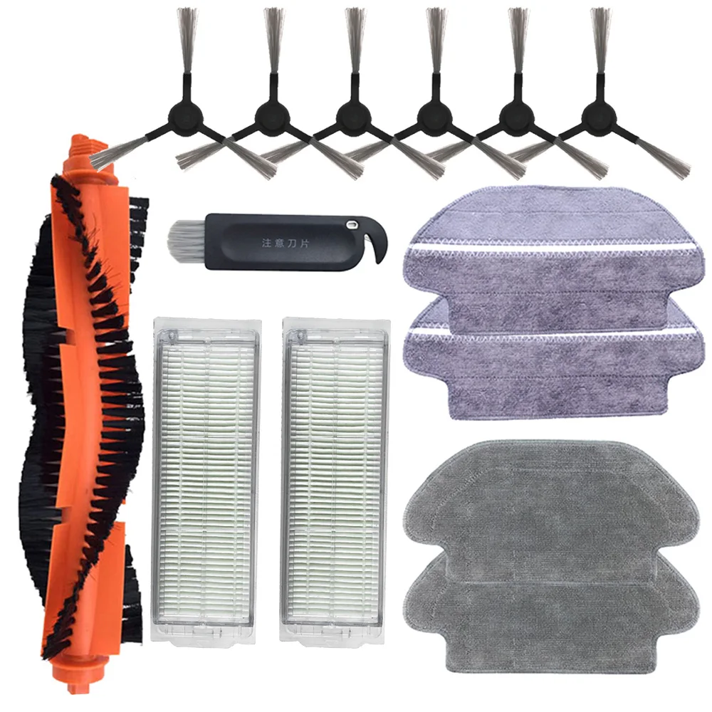 

Основной щетки Hepa фильтр боковая щетка Швабра для робота-пылесоса xiaomi STYJ02YM Конга 3490 Viomi V2 PRO фильтр V-RVCLM21B