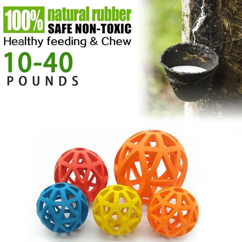 Резиновые жевательные игрушки для собак больших и средних полые шарики