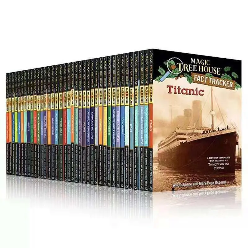 40 Books/Set Magic Tree House Fact Tracker Original English Reading Children's Story Books | Канцтовары для офиса и дома