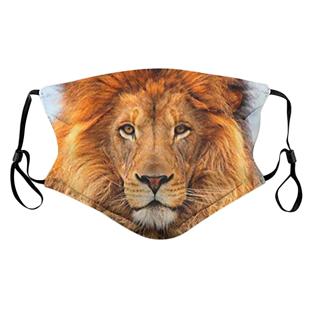 1 шт. маска для рта с фильтрами изображением кота взрослых мужчин и женщин в