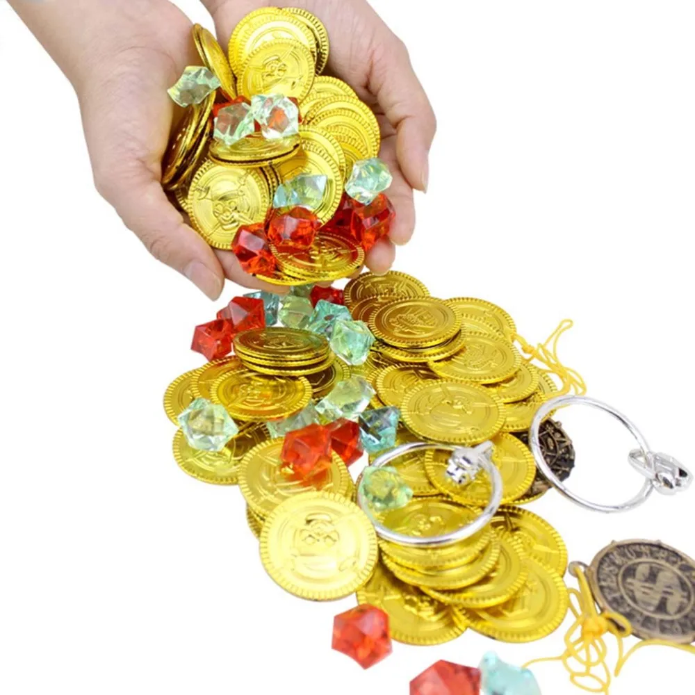 60 шт. пиратское сокровище игрушка платье реквизит косплей костюм инструменты