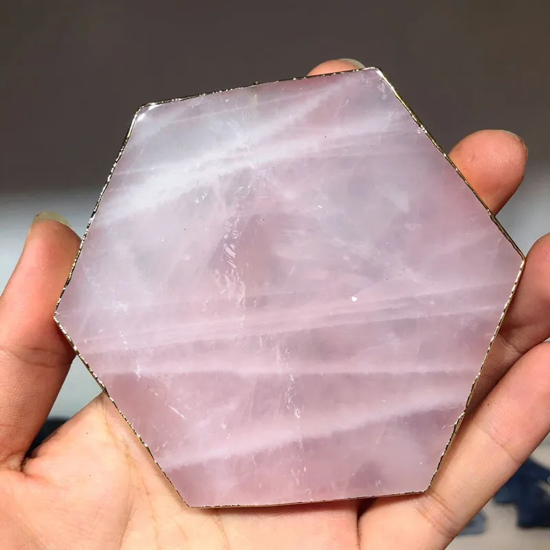 Горшок из розового кварца натуральные камни Минеральные Кристаллы лечебные