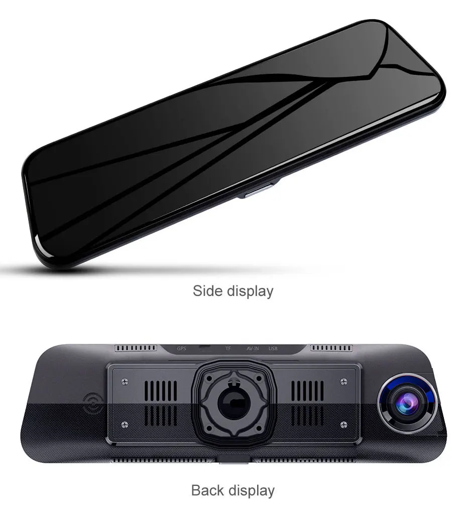 FANSICOUK 10 ''потоковая зеркальная камера заднего вида 1080P видеорегистратор двойной объектив авто камера ночного видения Регистратор Автомобильный видеорегистратор H50