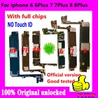 Бесплатная материнская плата icloud для iPhone 6 6 Plus 7 7Plus 8 8plus материнская плата с IOS без Touch ID 100% оригинальная разблокированная логическая плата