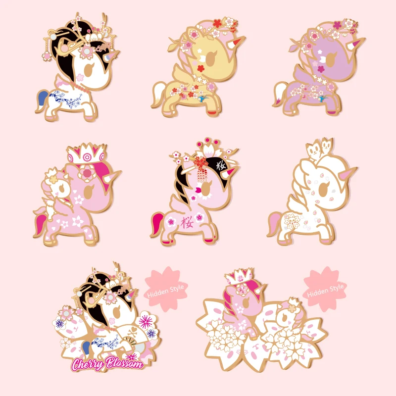 Tokidoki Sakura значок Единорог глухая коробка сувенир подарок для детей Сюрприз на