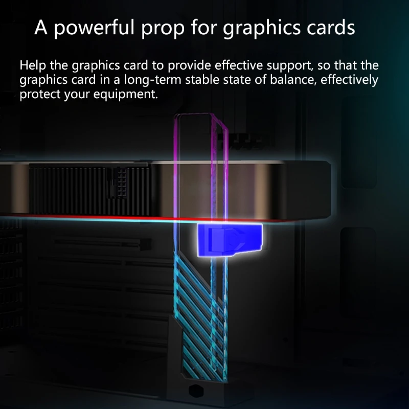 

Magnetic ARGB Graphics Card Support Frame Tempered Glass Support Frame 40JB