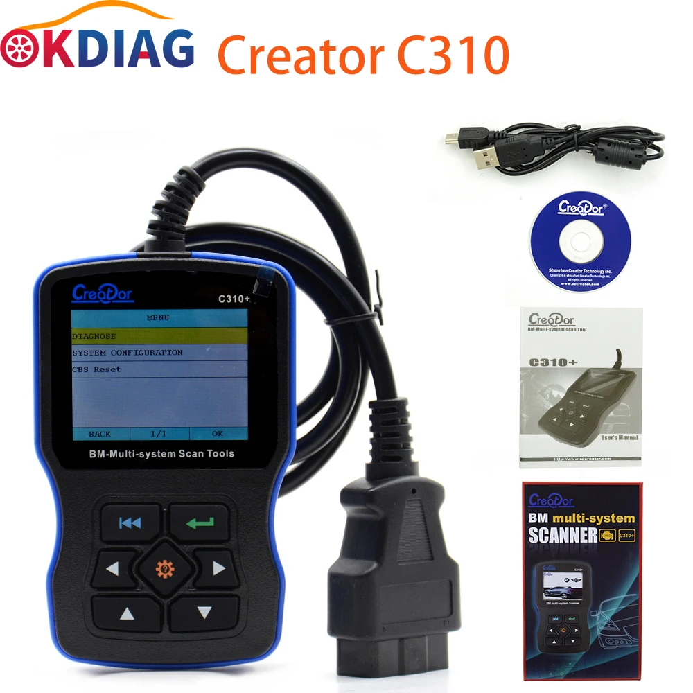 

Newest Creator C310 Latest V8.0 Vesion Car Diagnostic Scanner For BMW e46 e39 e60 e90 e36 x5 OBD2 Scanner