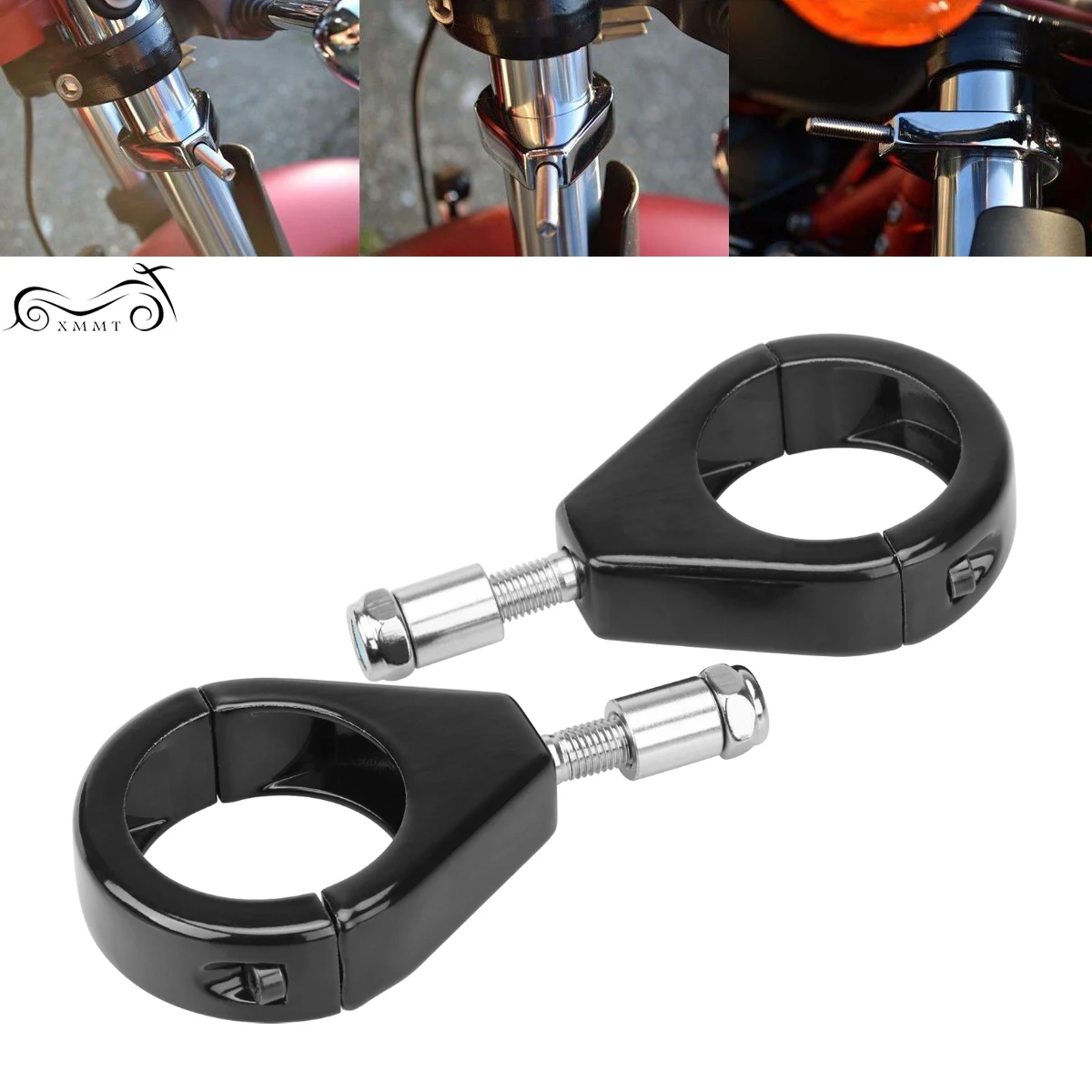 49 мм мотоциклетная черная рифленая вилка устанавливаемая на трубку поворотный