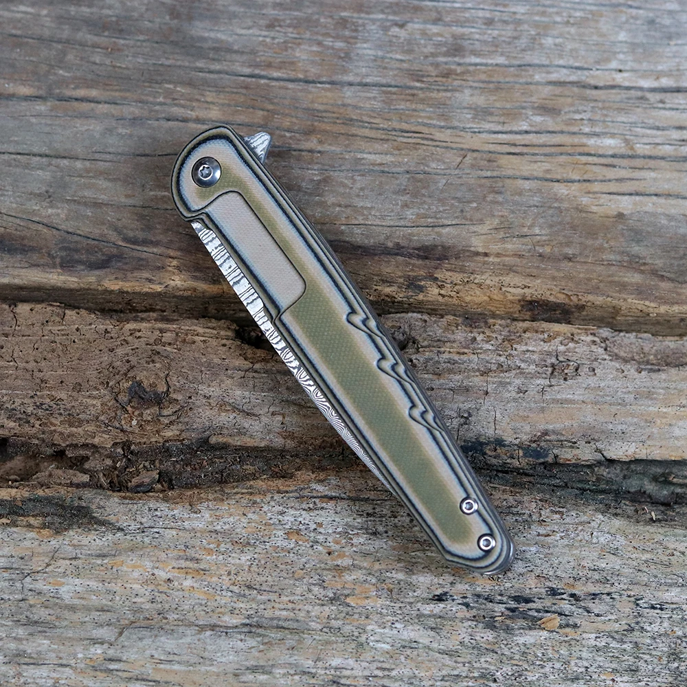 Новый складной нож VG10 лезвие из дамасской стали ручка G10 тактический для кемпинга