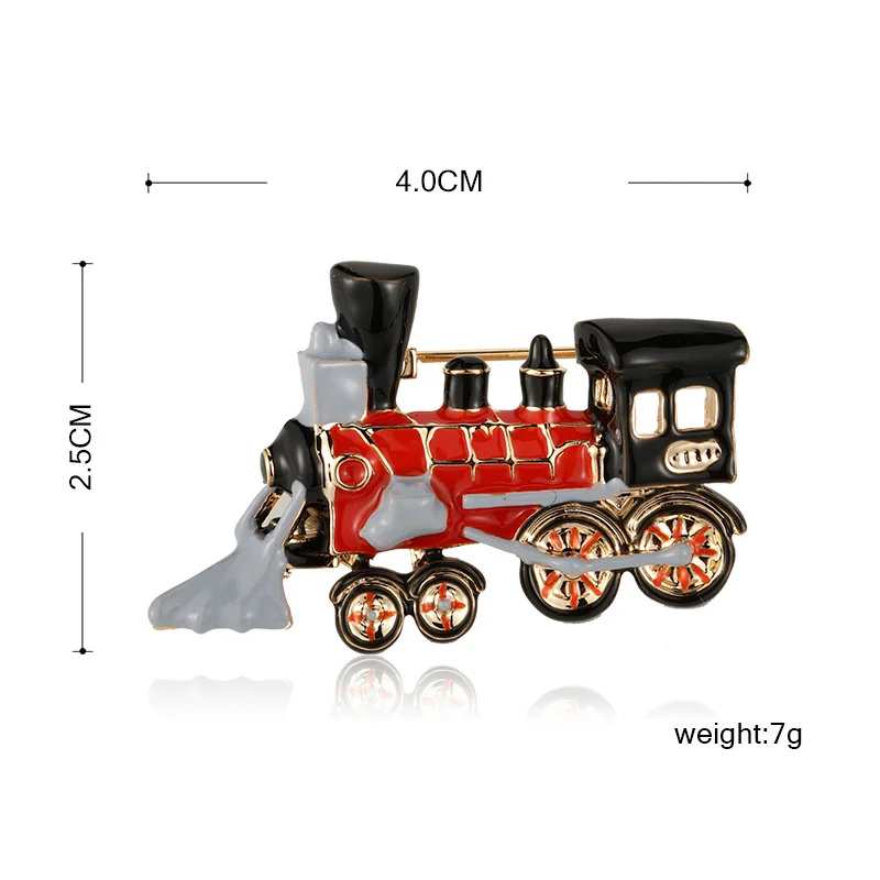 Funmor Ретро паровой поезд сплав Броши Эмаль Булавка для женщин мужчин рутинные