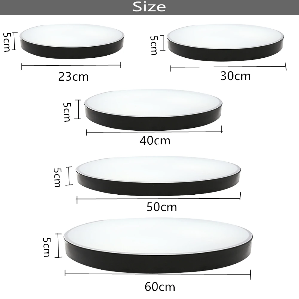 

LED Ceiling Lights Luminaria Ceiling Lamp Round Simple Decoration Fixtures Study Dining Room Home Lighting Bedroom High 5cm