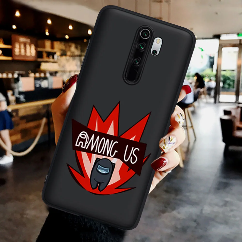 

Fashion Game Among Us Black Soft Phone Case For Xiaomi Mi 9T Pro Redmi Note 5 6 7 8 8T 9 Pro 9S K20 K30 Pro Cover Coque Fundas