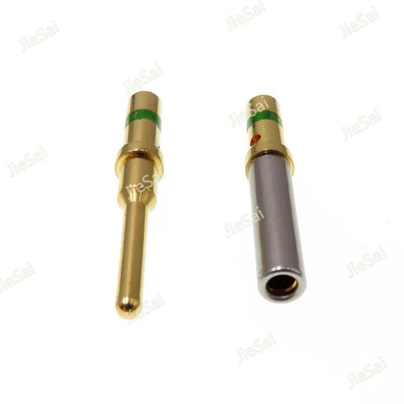 

50/100Pcs DT Series Pin Socket 0460-215-1631 0462-209-1631 Gold Plated Stainless Steel 16-20AWG Deutsch Crimp Solid Terminal