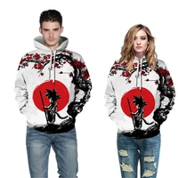 digital printing dragon ball hooded long sleeve sweater fashion loose casual couple wear baseball uniform tide brand