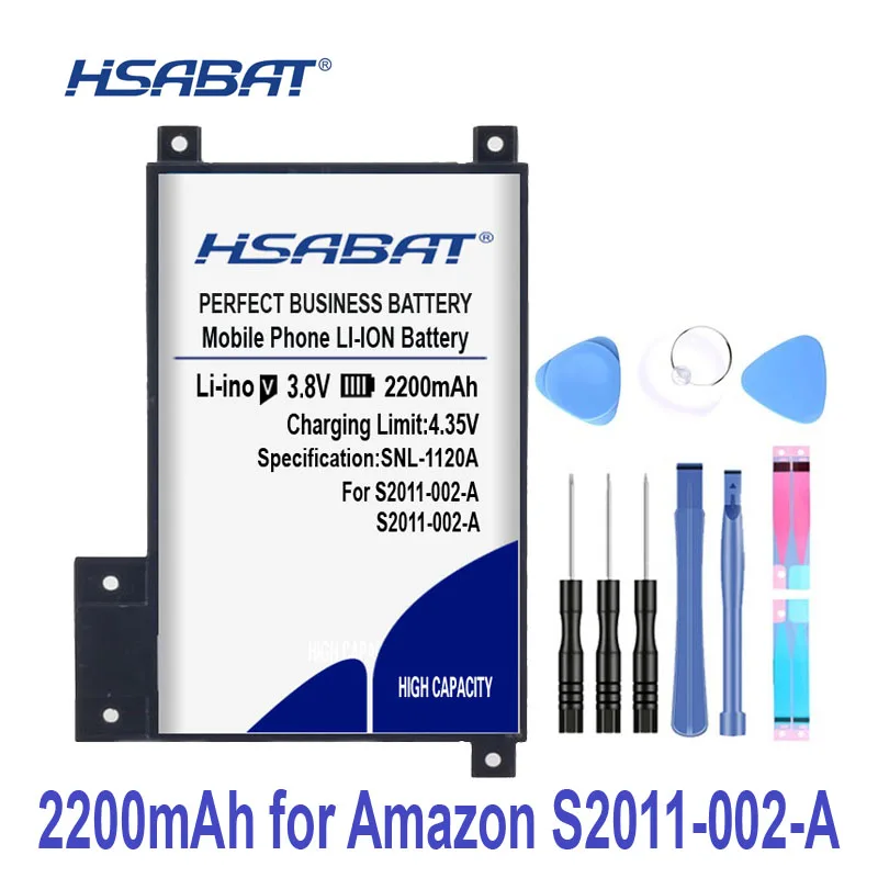 HSABAT 2200 мА/ч, Батарея для Amazon kindle touch S2011-002-A DR-A014 S2011-002-S D01200