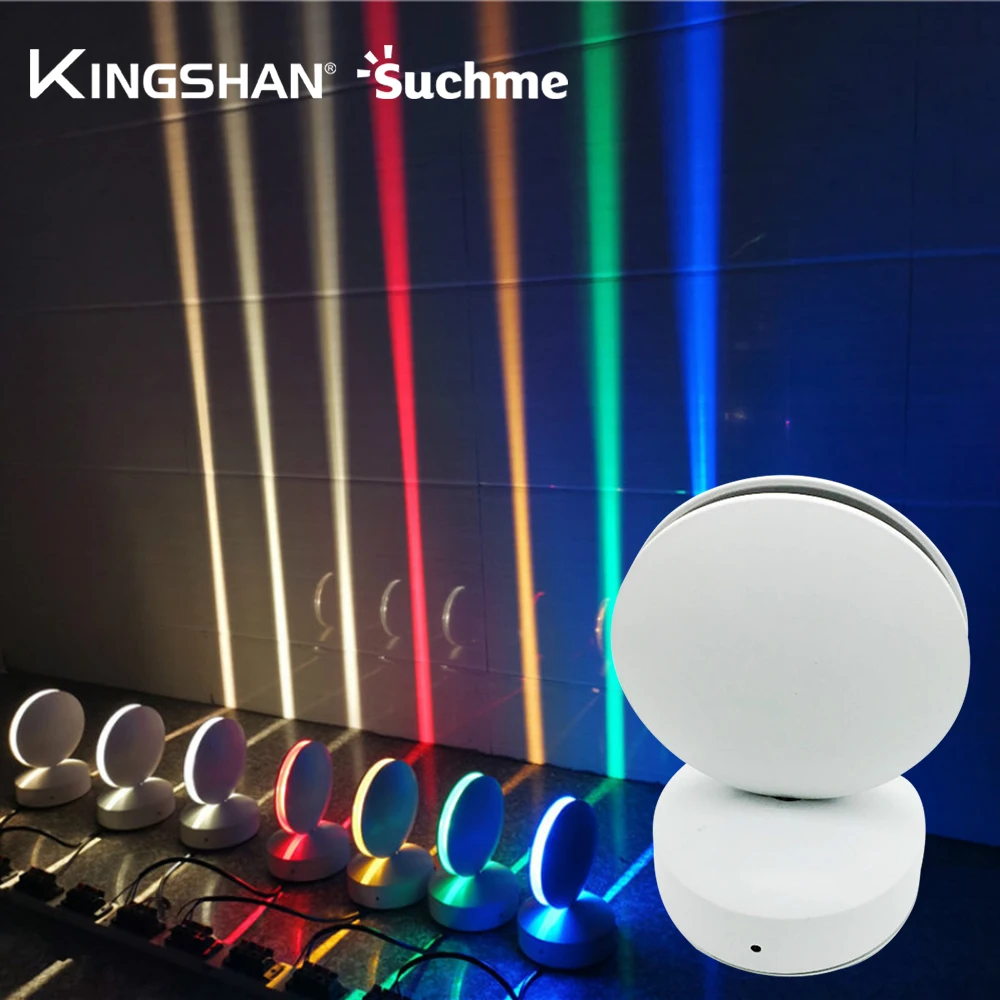 Настенная лампа 360 градусов многоцветная современная для украшения дома кафе