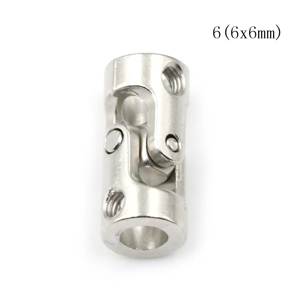 6x6 Metal Cardan Joint Gimbal Couplings Universal Joint for 4*3mm/4*4mm/5*4mm/5*5mm/5*6/6*6mm RC Boat Parts Accessarie - Цвет: 6x6