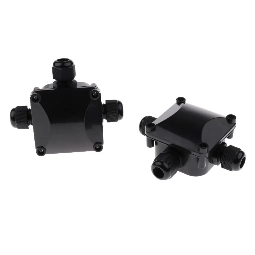

High Quality 2x 3 Way IP68 Waterproof Electrical Wire Connector Junction Box