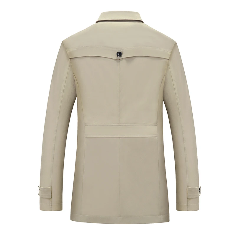 Классический Тренч Мужская брендовая одежда наивысшего качества s модная