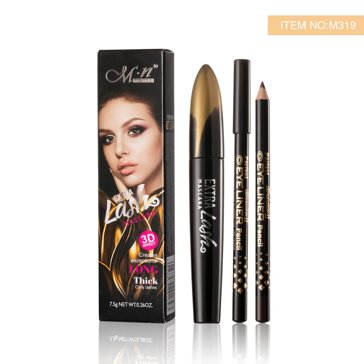 

Menow Mascara Long Curling Not Easy to Smudge Thick Get 2 Eyeliner Long Lasting Smooth Glide