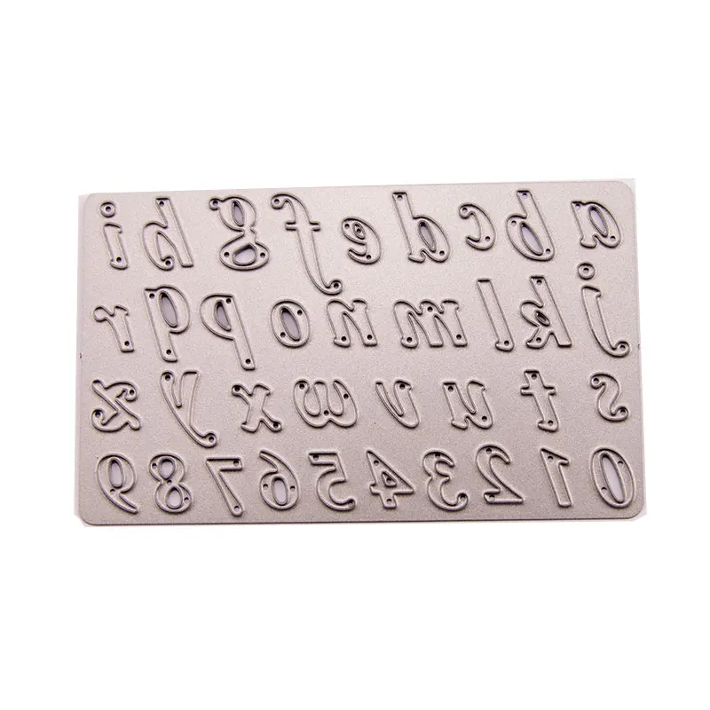 Высекальные штампы нижние буквы чехол металлическая крафт-бумага штамп