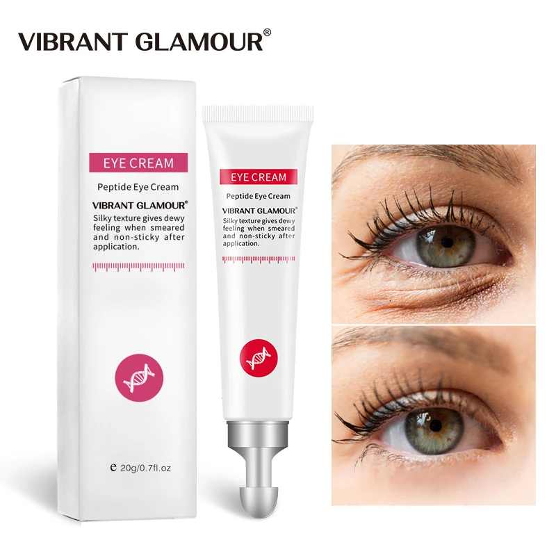 

Eye Cream Peptide Collagen Serum Remove Dark Circles Bags Lift Firm Brightening Hyaluronic Acid Anti-Wrinkle Massage Eye Care