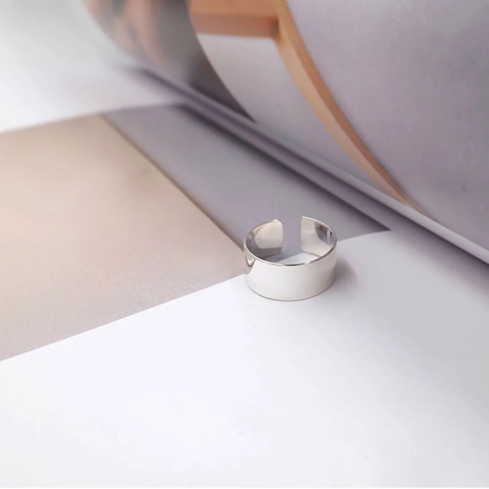 Fashion Punk Thumb Glossy Rings for Men Women Big Faced Wide Opening Finger For Unisex Hip Hop Jewelry Wedding | Украшения и