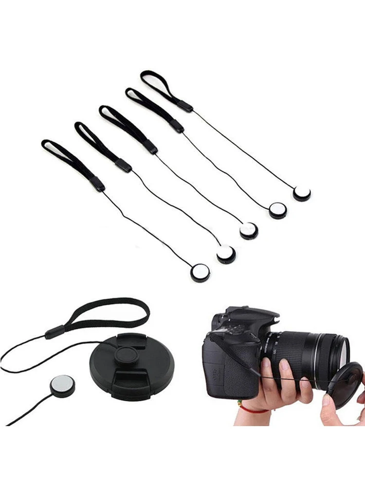 5pcs/lots DSLR Lens Cover Cap Holder Keeper Strap Cord String Leash Rope for Nikon SLR DSLR Digital Film Camera