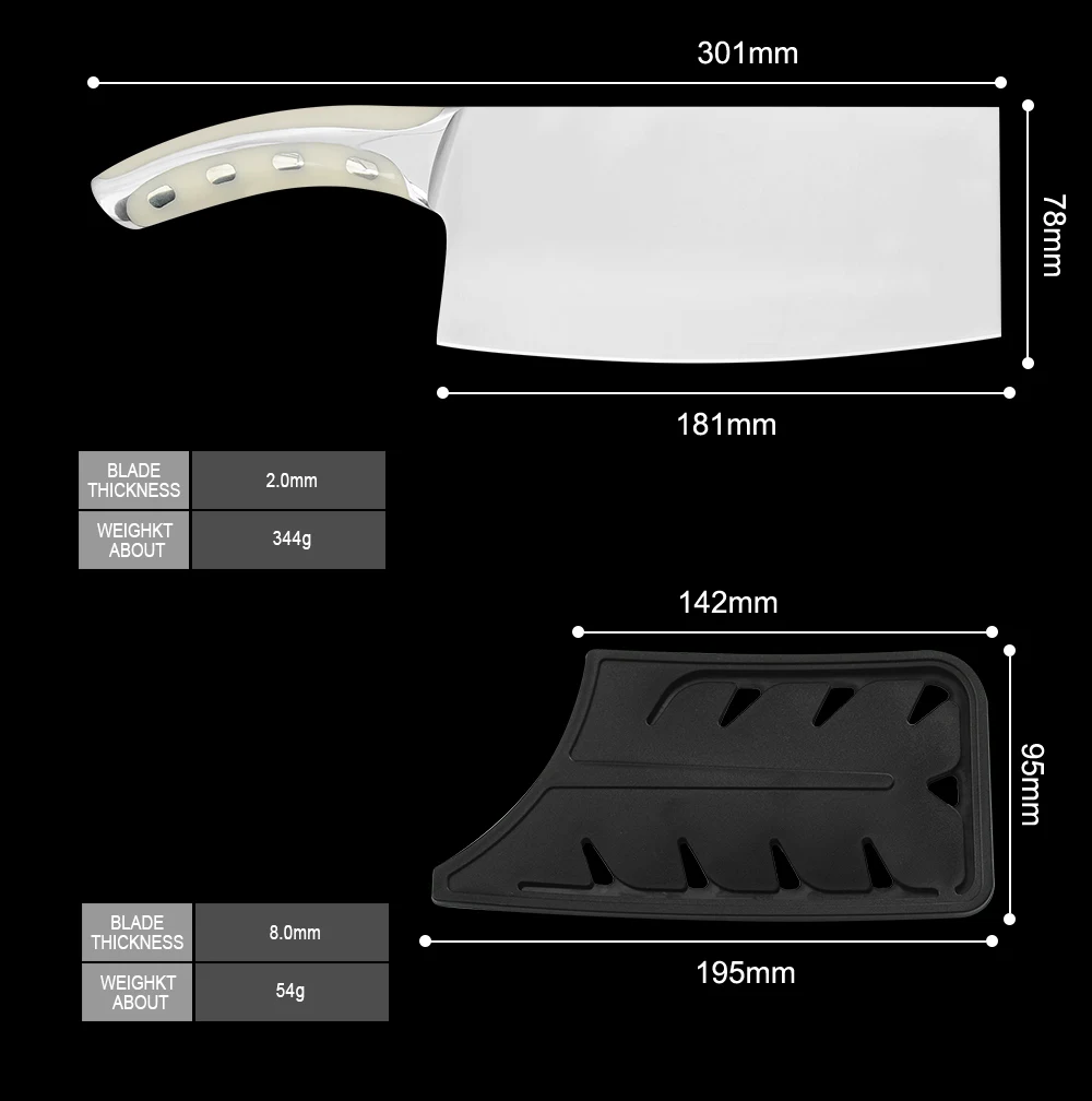SOWOLL ручной работы Мясник шеф-повара кухонные ножи полный тан кованые