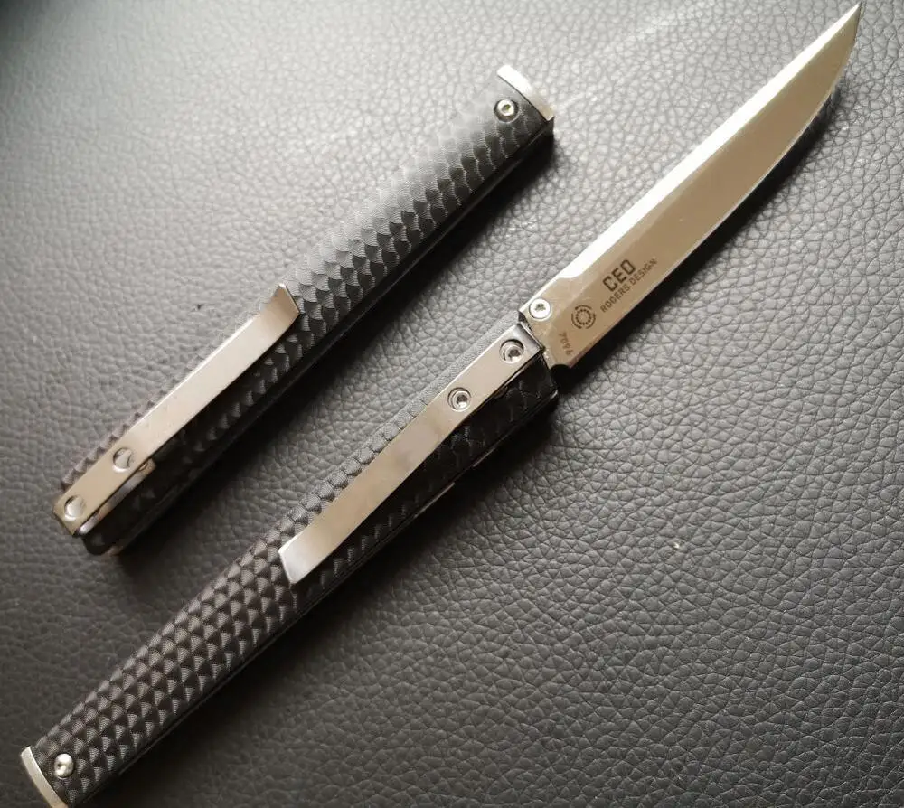 Жарко продавать 7096 CEO карманный нож 8Cr13 сталь для выживания на открытом воздухе и кемпинга с ручкой из стеклонаполненного нейлона легкий тоже.