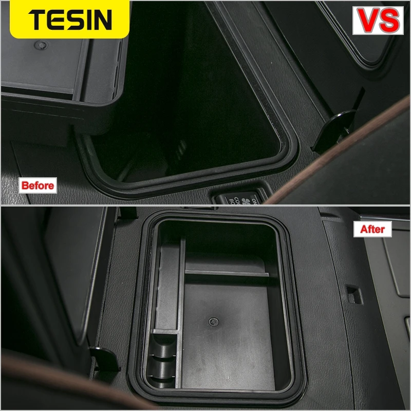 TESIN Car Inner Armrest Storage Box Cover for Nissan Patrol Y62 2017+ Interior Parts Accessories | Автомобили и мотоциклы