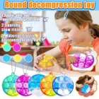 Детская сенсорная игрушка, мини-фигурка, простая игрушка с затемнением, брелок-кольцо, антистрессовая доска, обучающая игрушка для аутизма