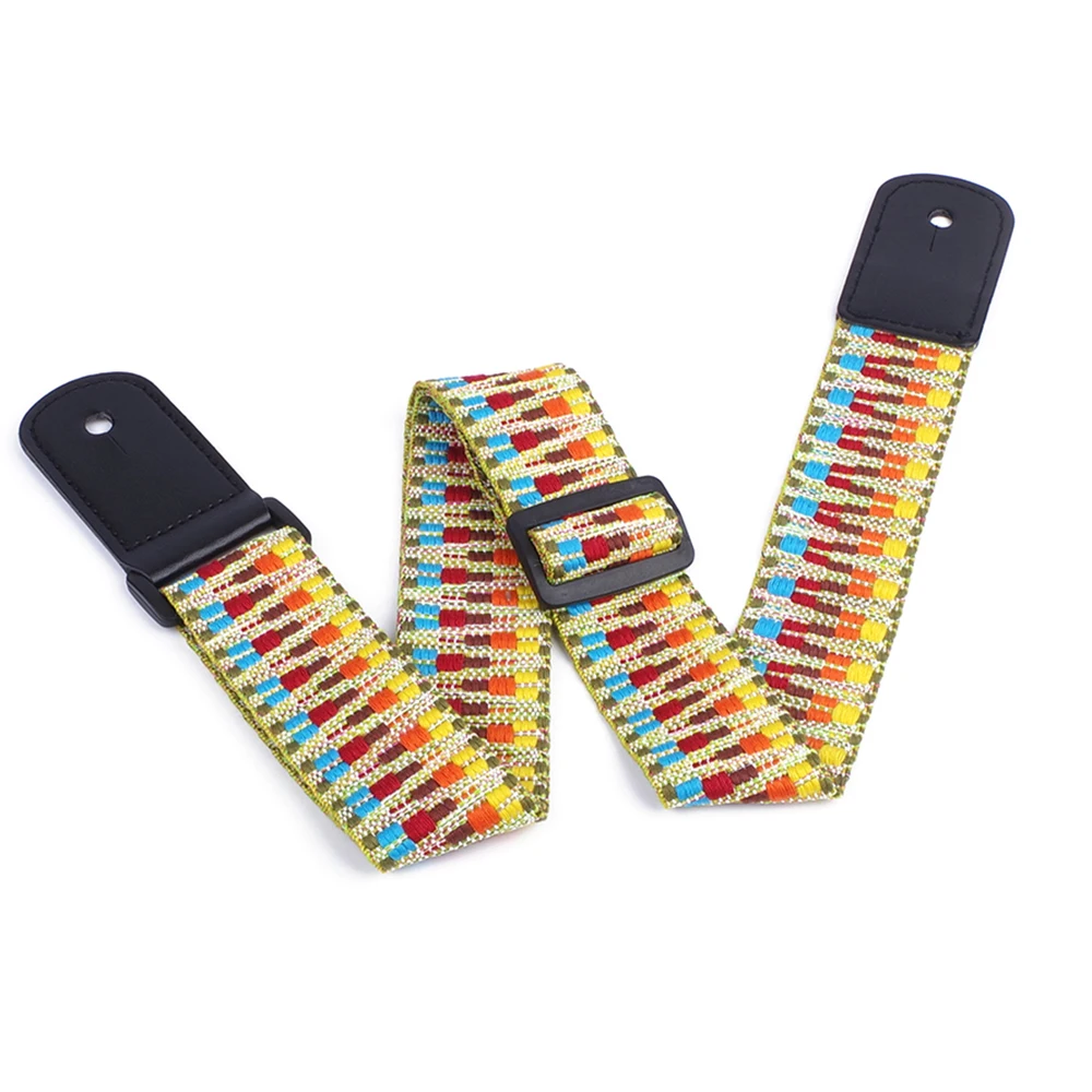 

Ремешок для укулеле Национальный Стиль Регулируемый ra плечевой ремень с искусственная кожа Заканчивается гитары ремешок для укулеле с пла...