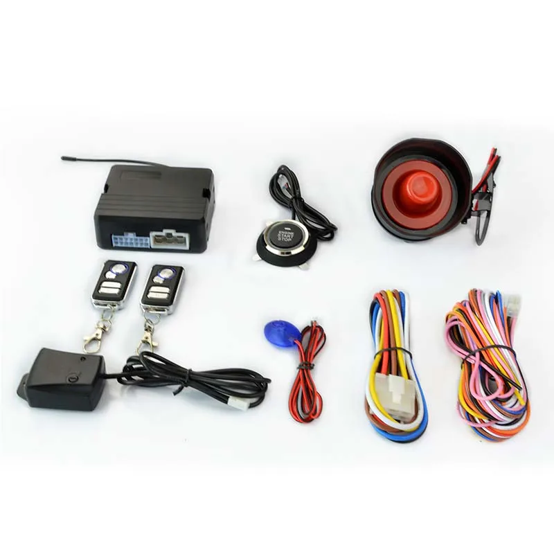 

New 12V car smart remote Alarm vibration anti-theft Central Door LockSystem Push Engine Start Stop Button Remote Keyless Entry
