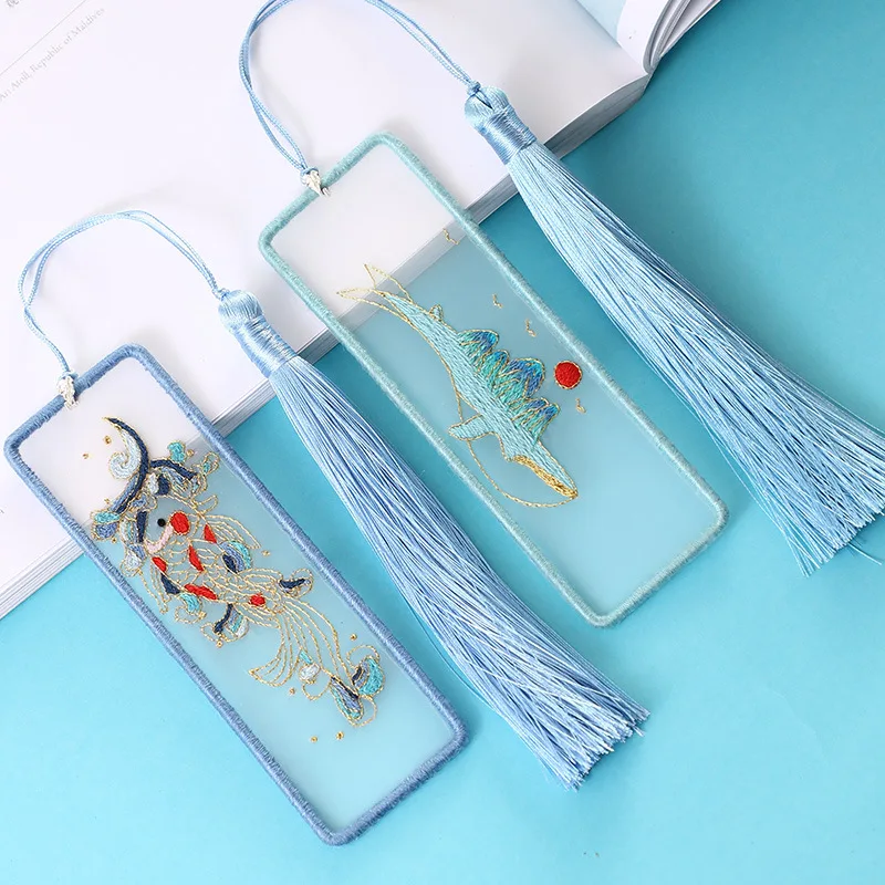 

Chinese Crane DIY Transparent Embroidery Kit Bookmark Handmade Needlework Cross Stitch Art Painting Sewing Craft Gift Home Decor