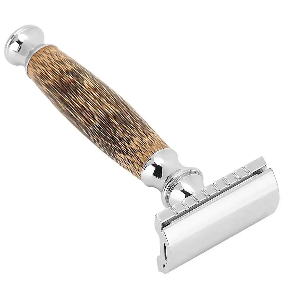

Machine For Shaving Professional Men Bamboo Handle Manual Shaver Portable Beard Body Hair Shaver Trimmer Safety Razor