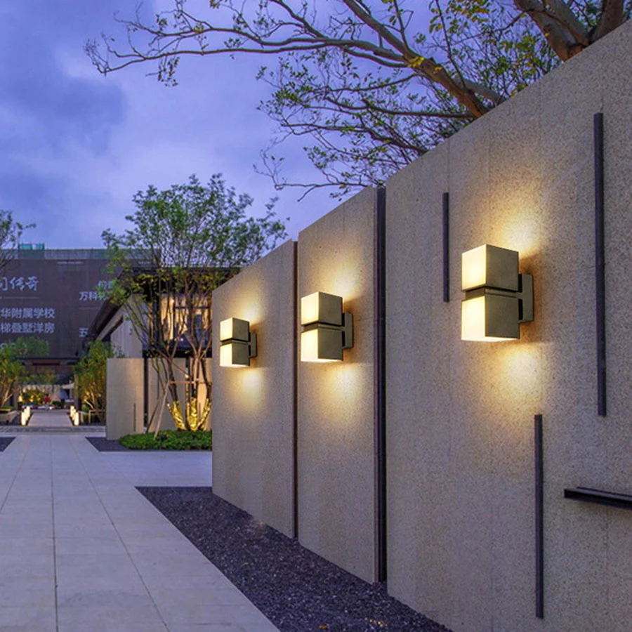 

Outdoor Waterproof LED Wall Light 290 + 90 Rotatable Terrace Corridor Wall Lamp Villa Hotel Shop Porch Light