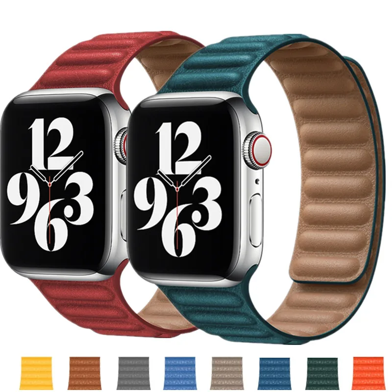 

Ремешок кожаный для Apple watch band 44 мм 40 мм 42 мм 38 мм