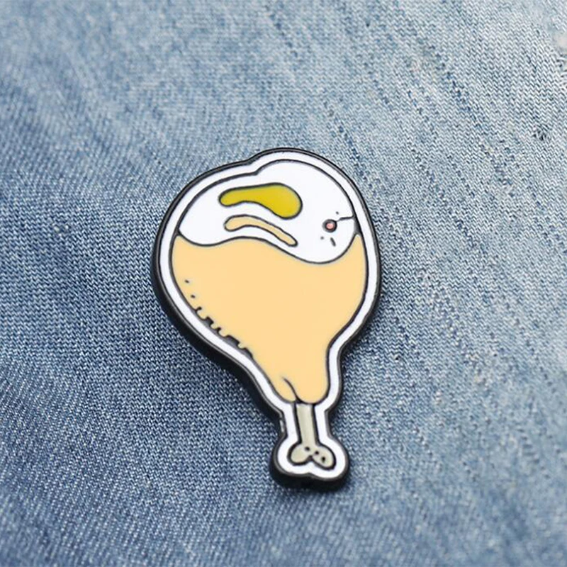 Креативная брошь в форме куриных ножек для женщин прекрасный металлический