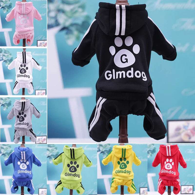 Маленькие Средние Кофты для щенков пальто Весенняя толстовка хлопковые наряды